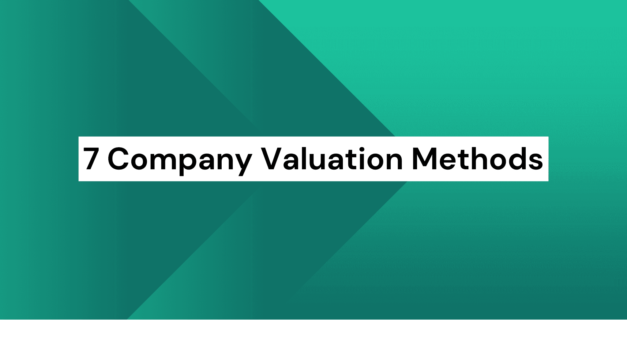 Company Valuation Methods