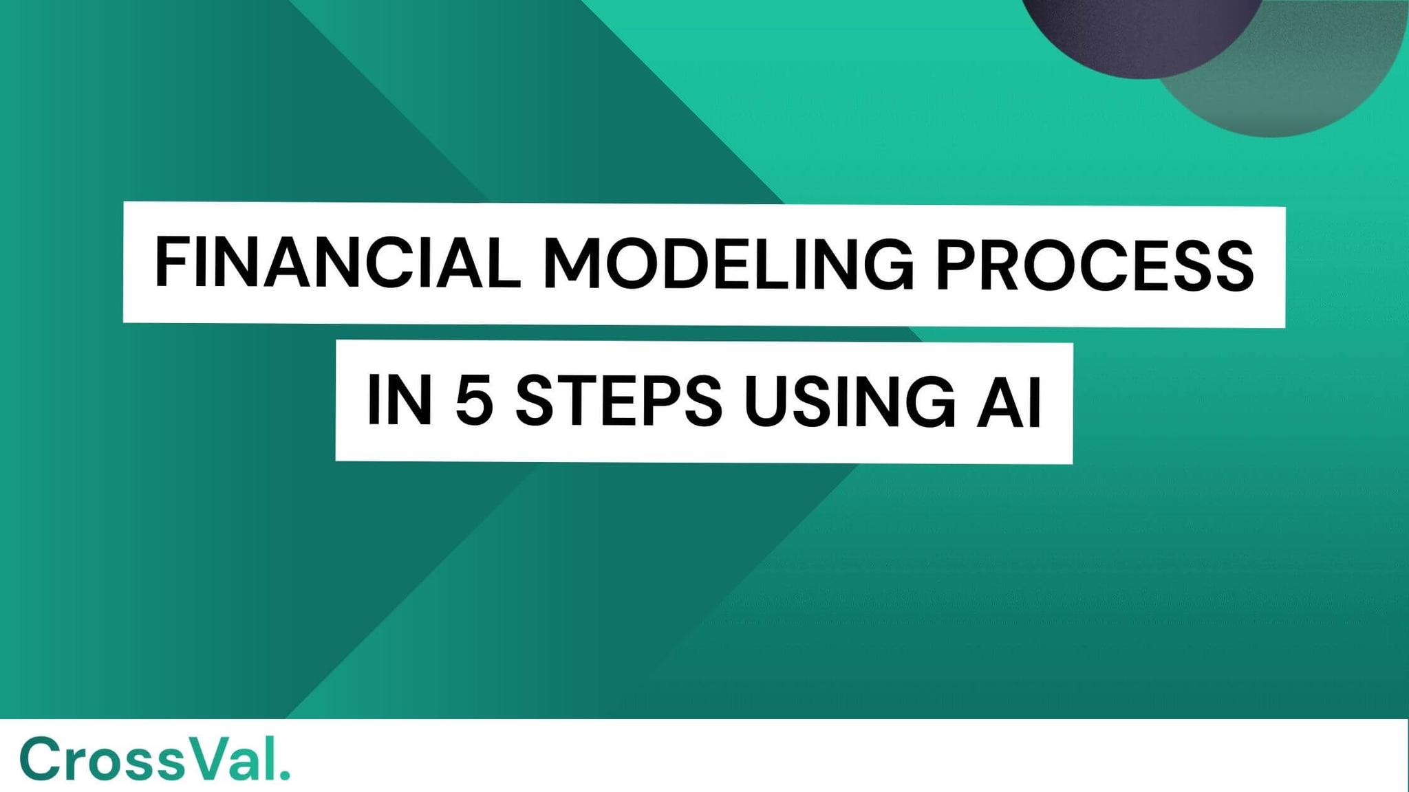 Finanical modeling process