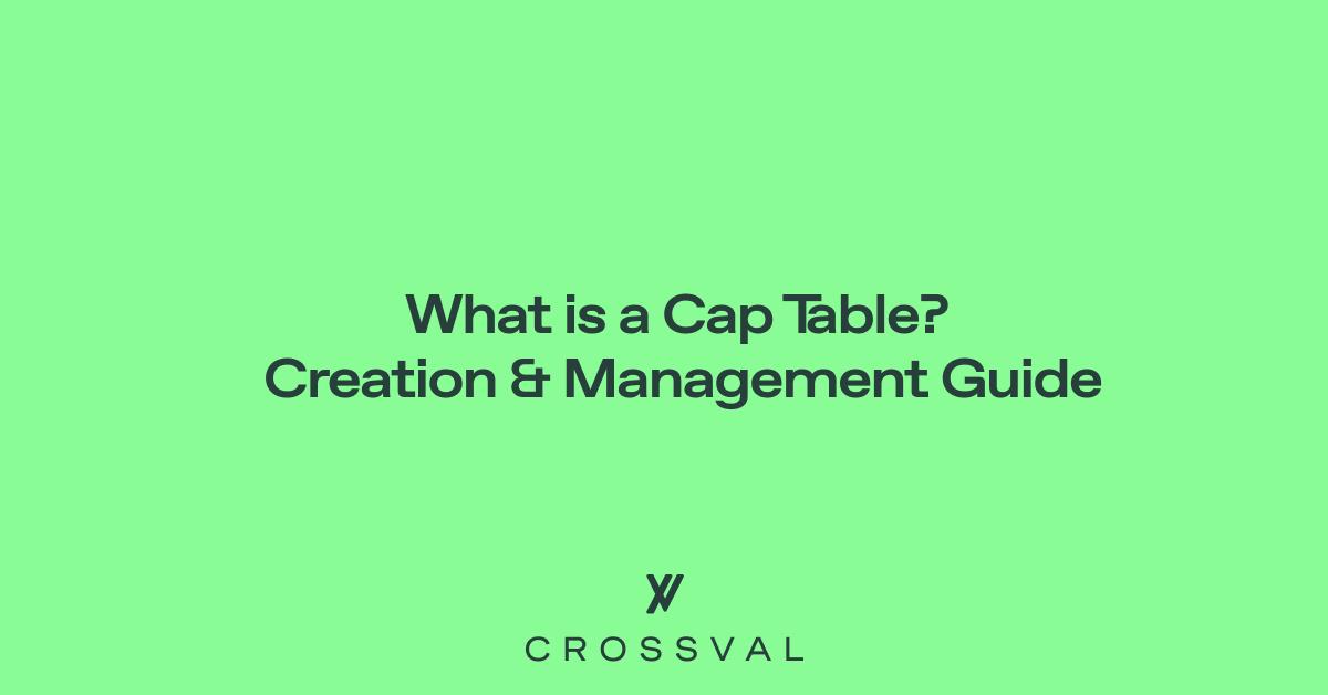 cap table management for startups