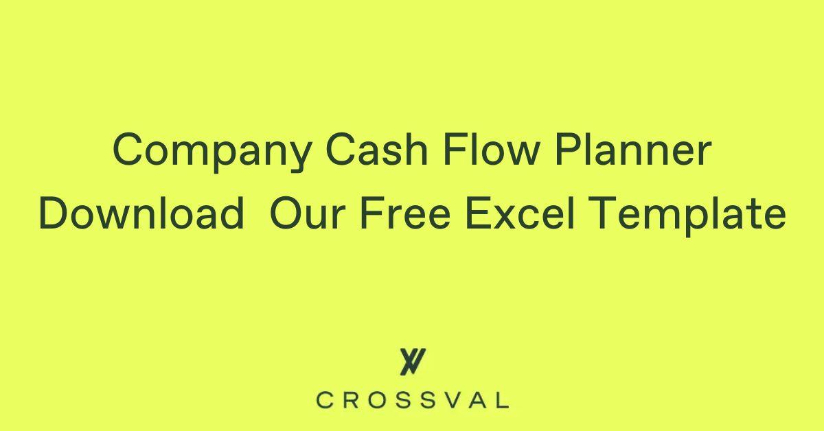 company cash flow planner excel template