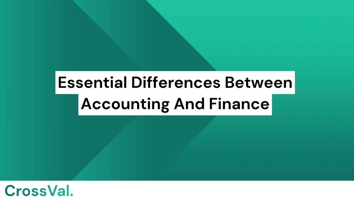 difference between accounting and finance